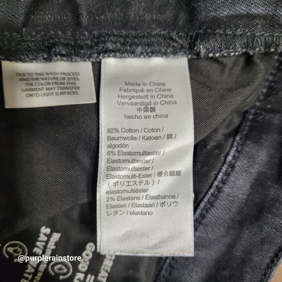 J Crew Jeans 28 Vintage Straight Mid Rise Tummy Control Black Wash Denim - Picture 6 of 14